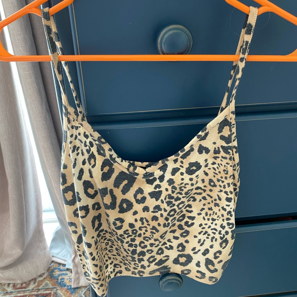 cheetah print crop top